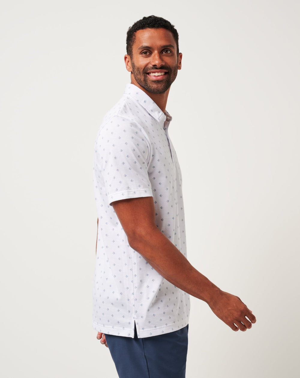 White Travis Mathew Saturday Night Stay Polo