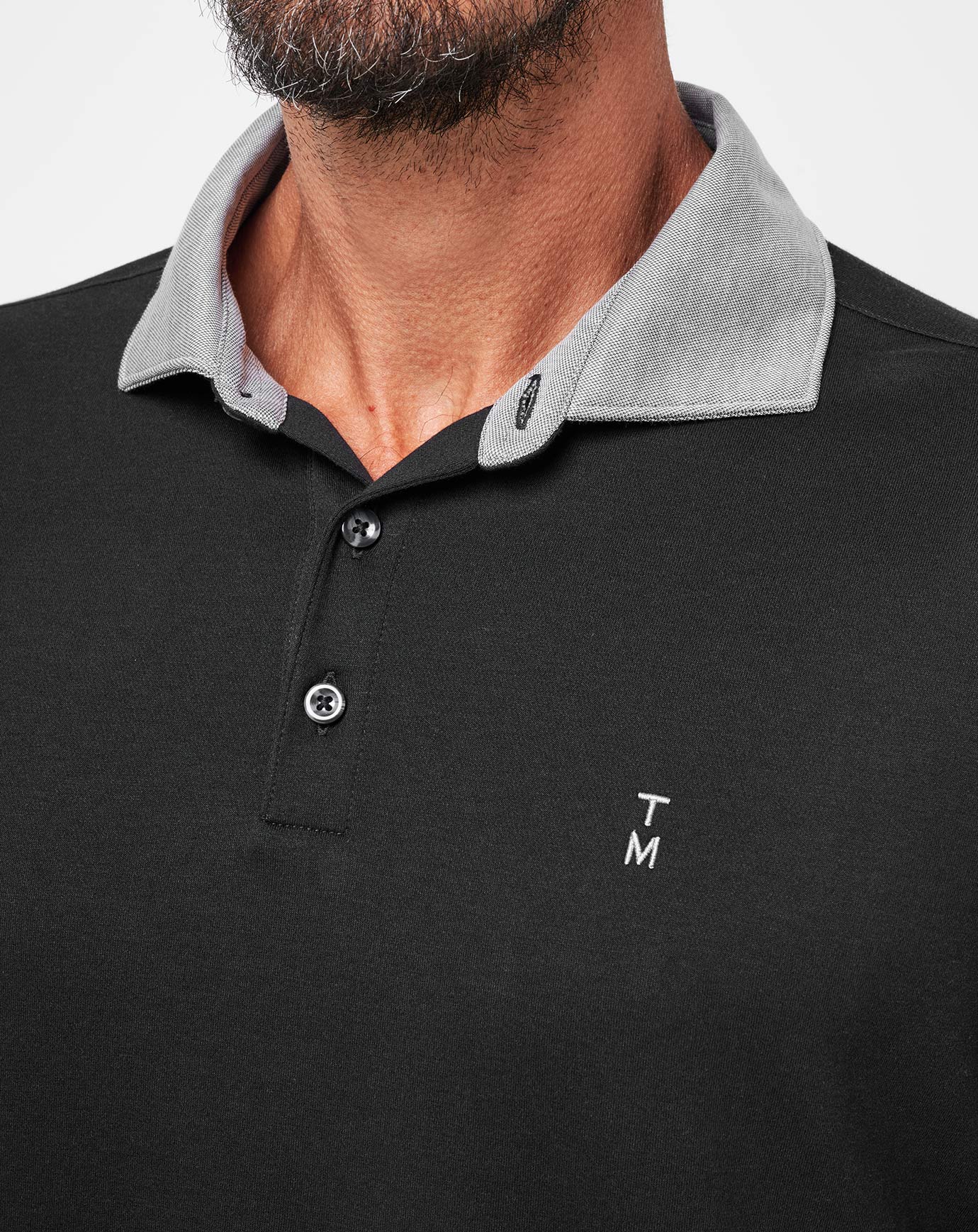 Black Travis Mathew Reservation Number Polo