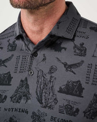 Grey/Black Travis Mathew Sound Check Polo