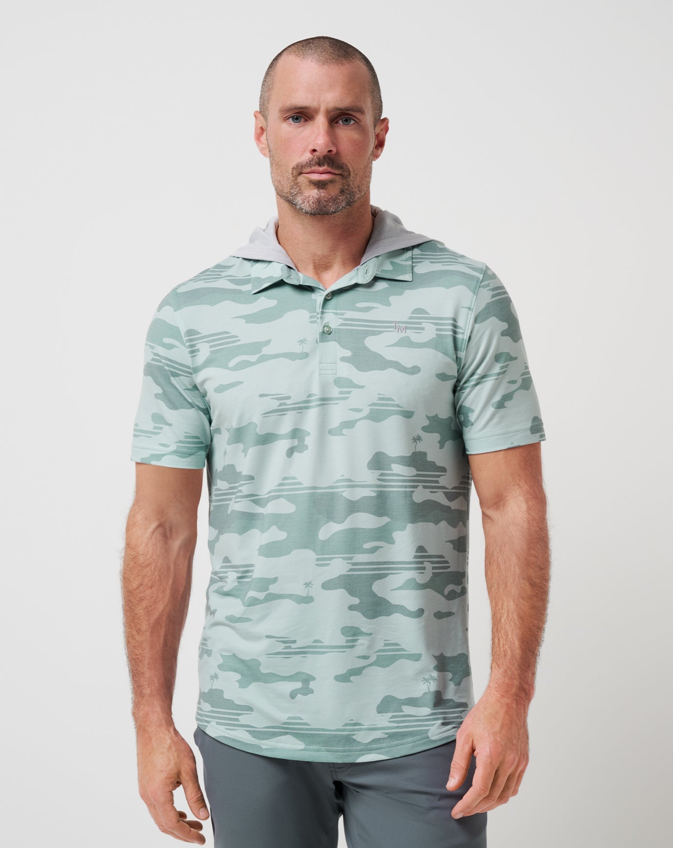 Gray Mist Travis Mathew Featherweight Stealth Polo