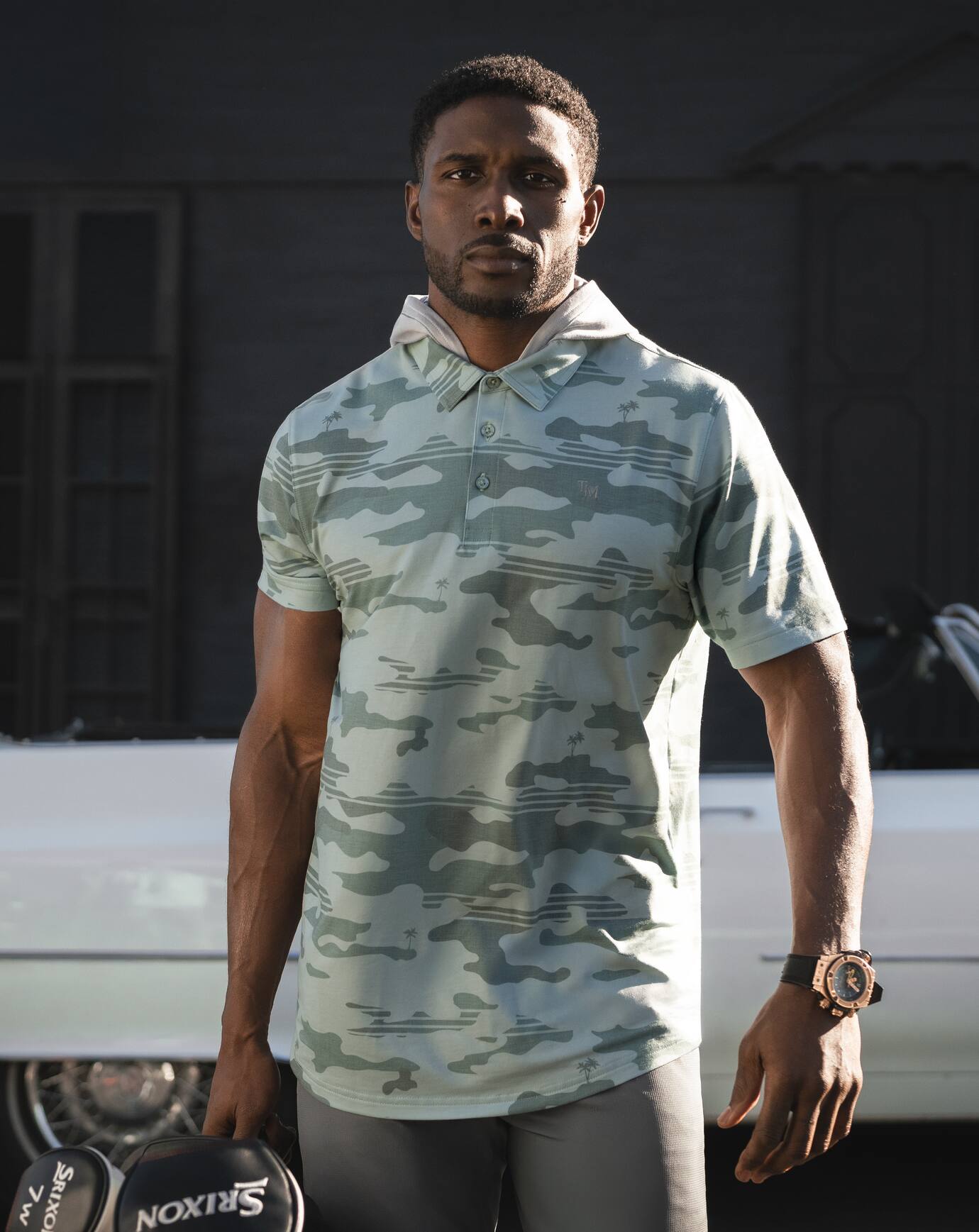 Gray Mist Travis Mathew Featherweight Stealth Polo