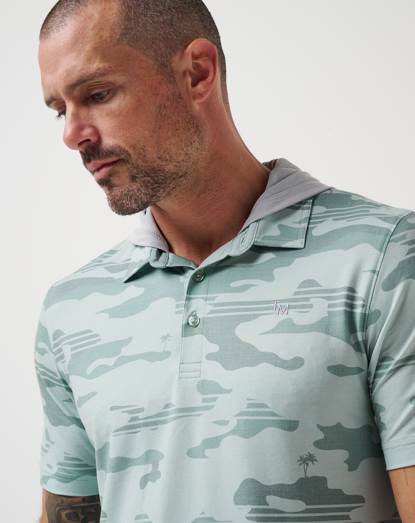 Gray Mist Travis Mathew Featherweight Stealth Polo