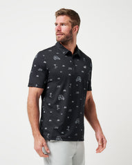 Black Travis Mathew Golf Sucks Polo