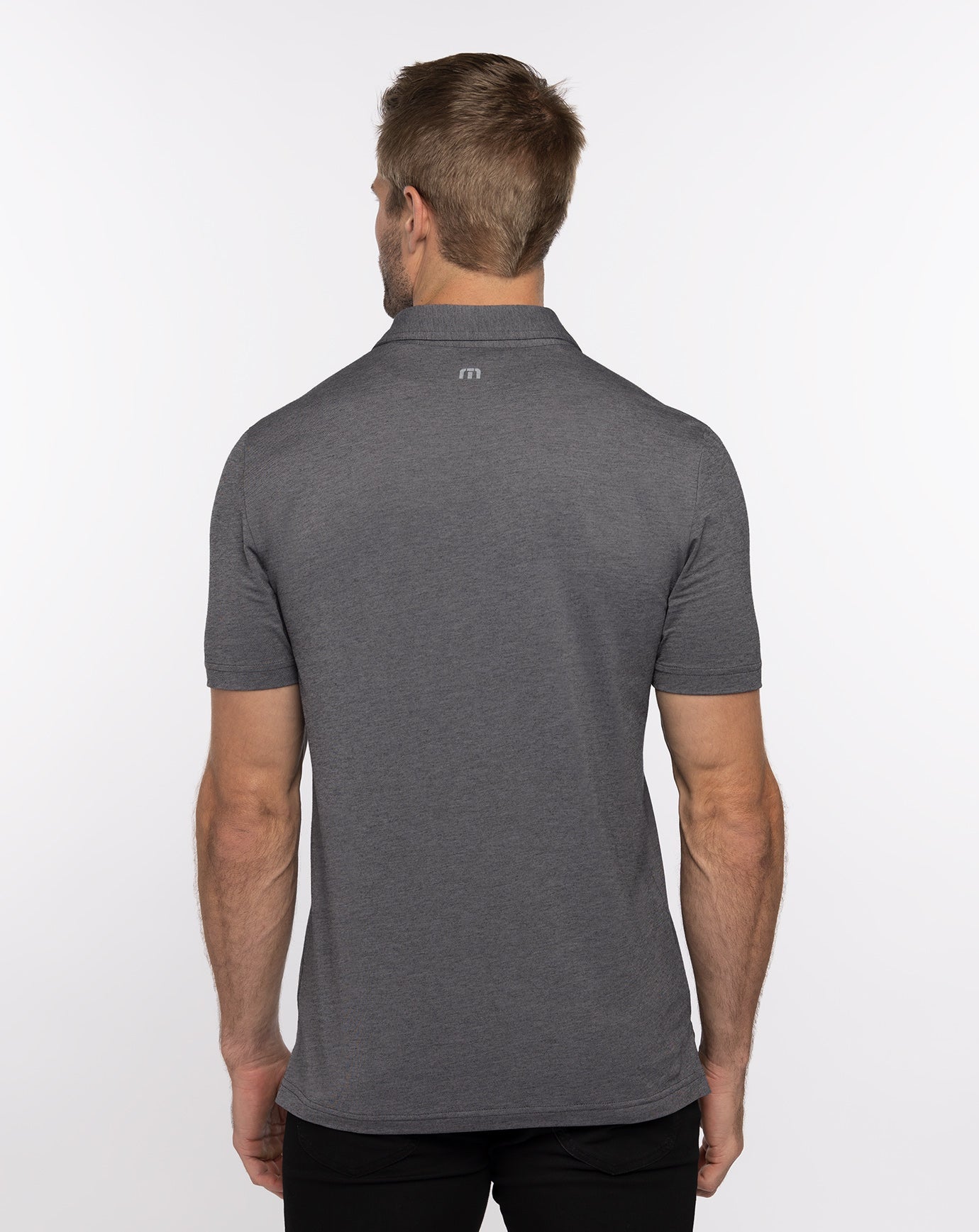 Heather Dark Grey Travis Mathew Endless Horizon Polo