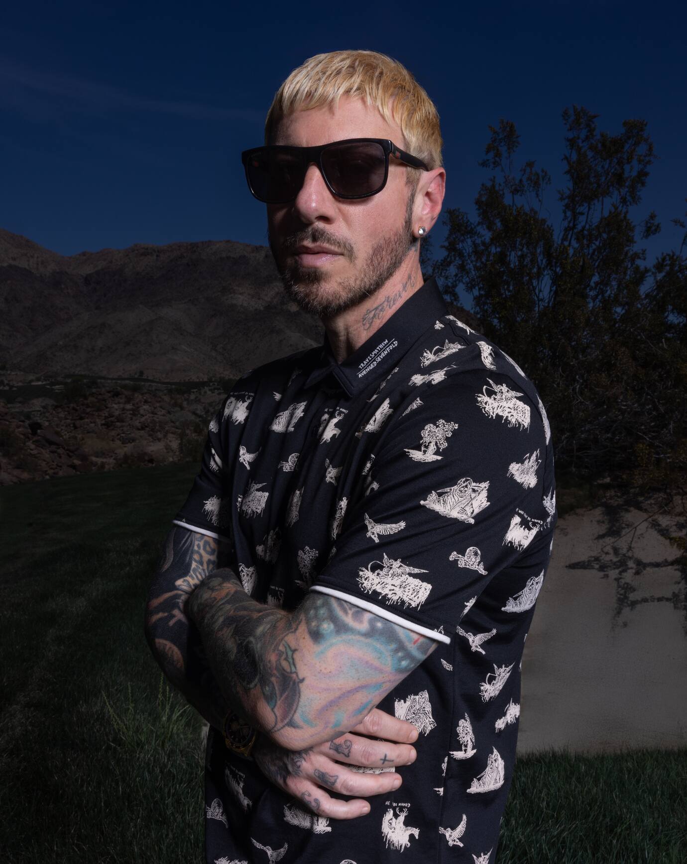Black Travis Mathew City Of Evil Polo