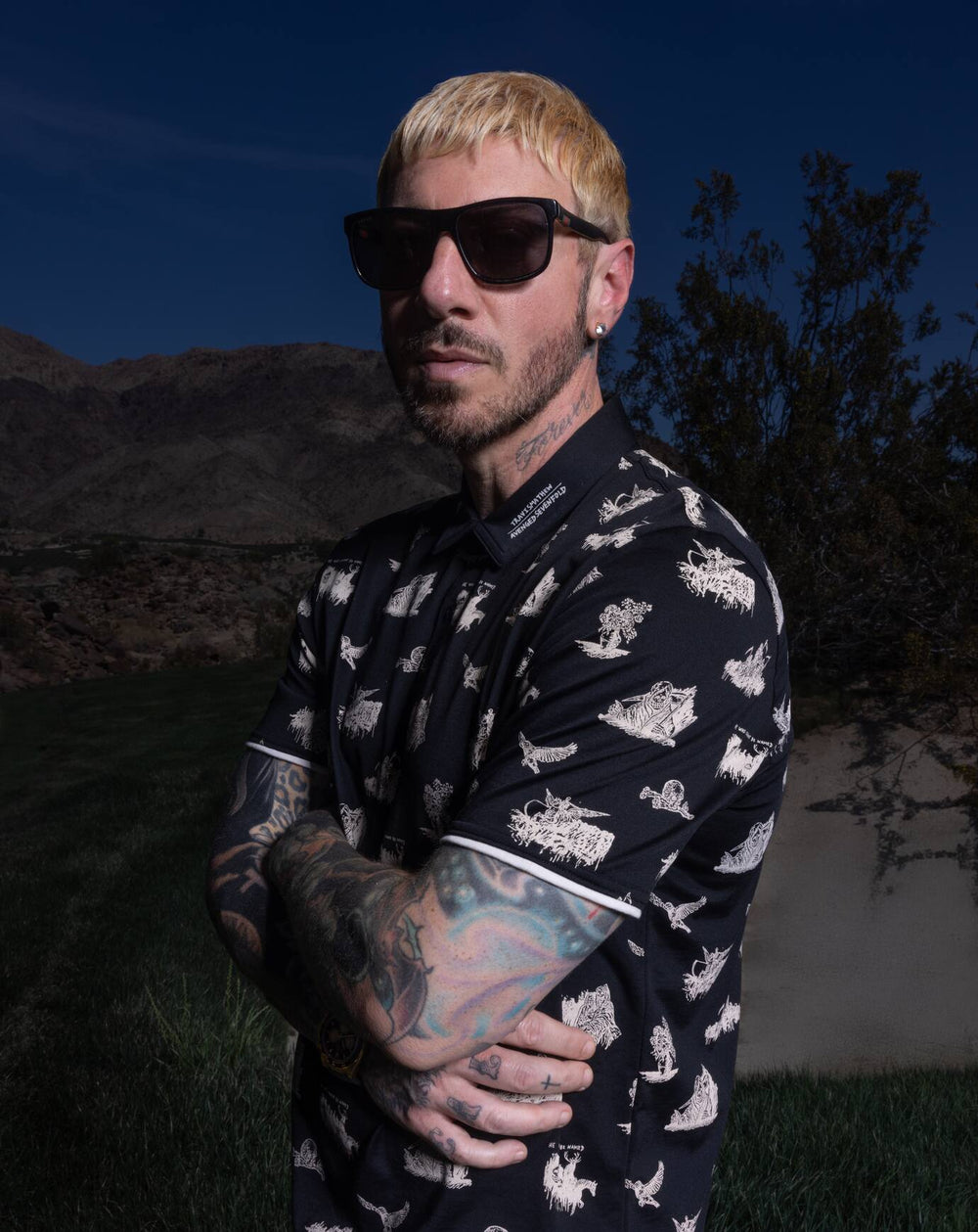 Black Travis Mathew City Of Evil Polo