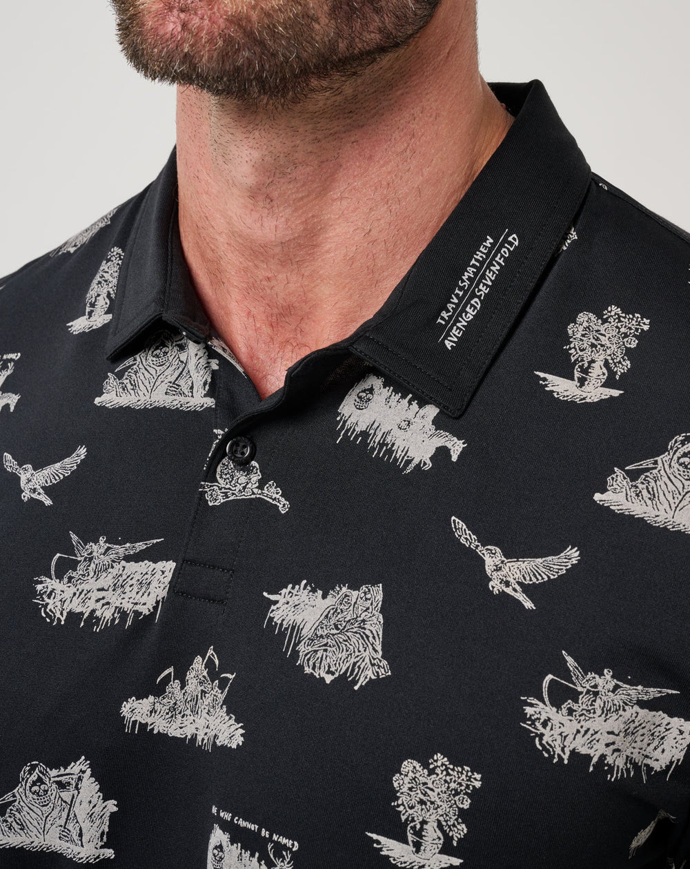 Black Travis Mathew City Of Evil Polo