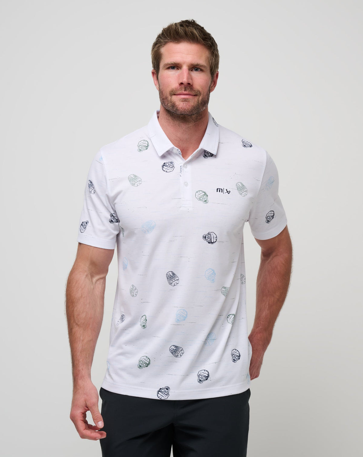 White Travis Mathew Mitts Off Polo