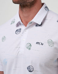 White Travis Mathew Mitts Off Polo