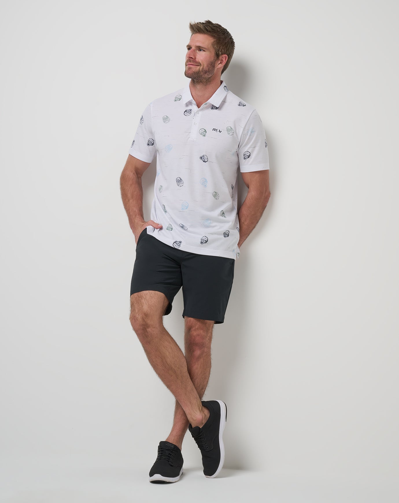 White Travis Mathew Mitts Off Polo