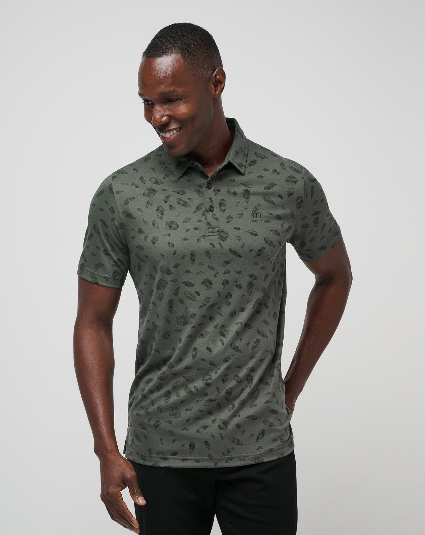 Dark Olive Travis Mathew Magma Melt Polo