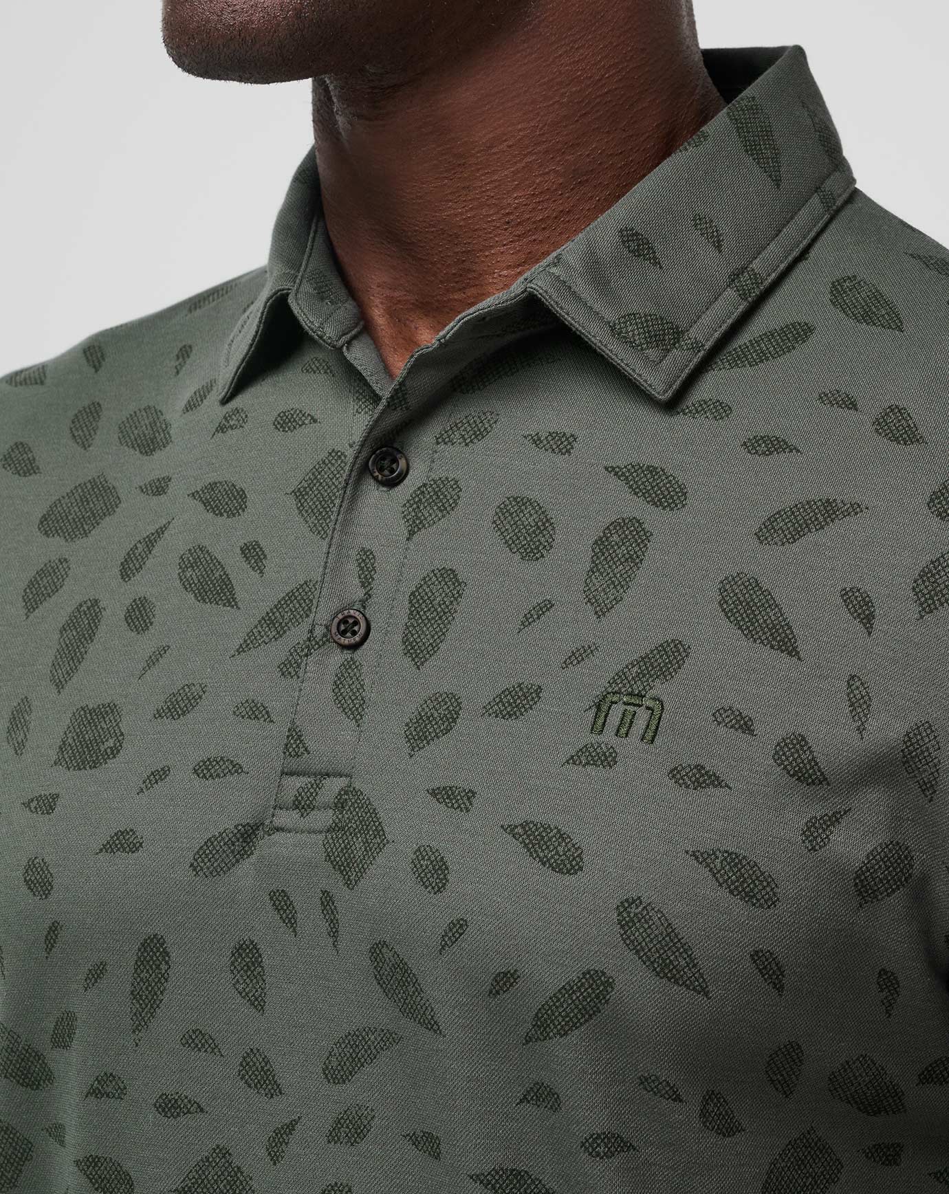 Dark Olive Travis Mathew Magma Melt Polo