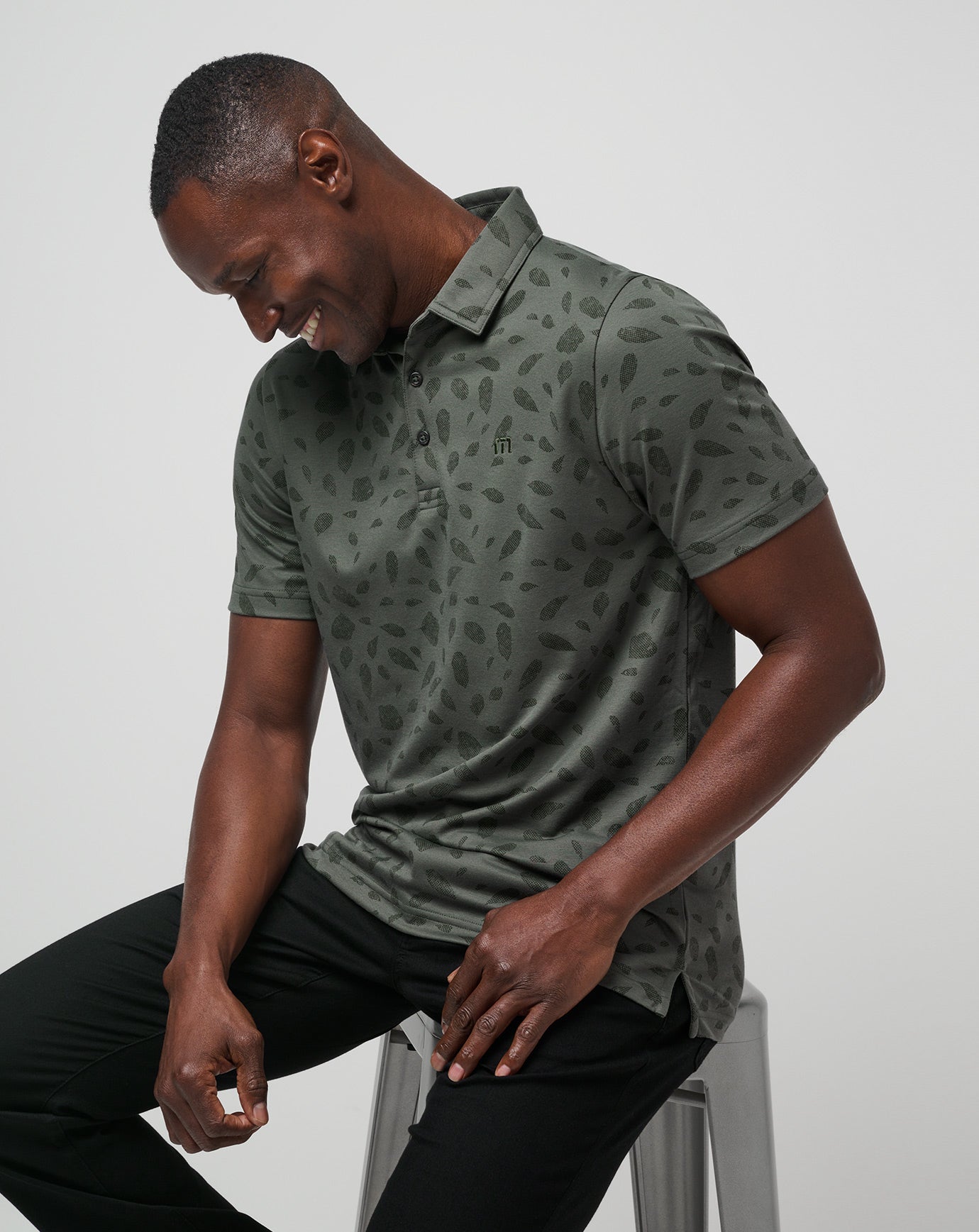Dark Olive Travis Mathew Magma Melt Polo