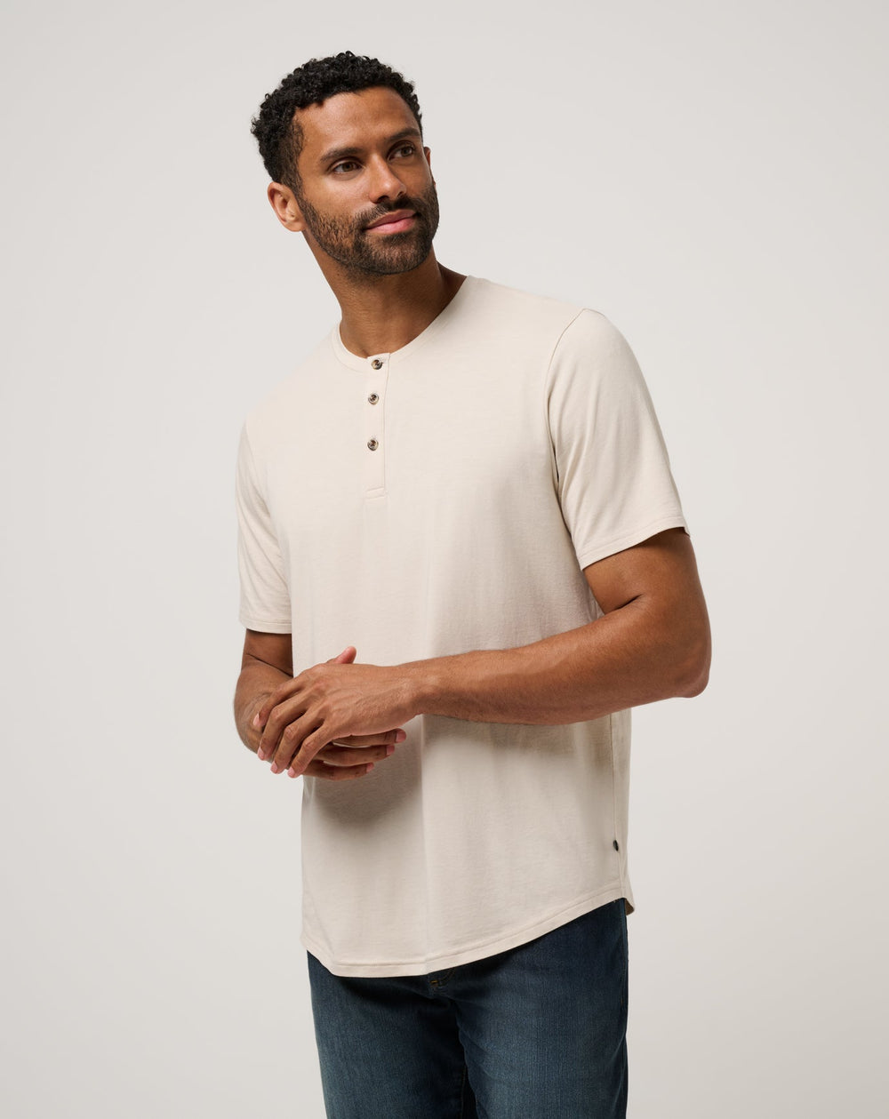 Italian Sand Travis Mathew Cloud Henley Tee