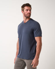 Blue Nights Travis Mathew Cloud V-Neck Tee