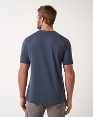Blue Nights Travis Mathew Cloud V-Neck Tee
