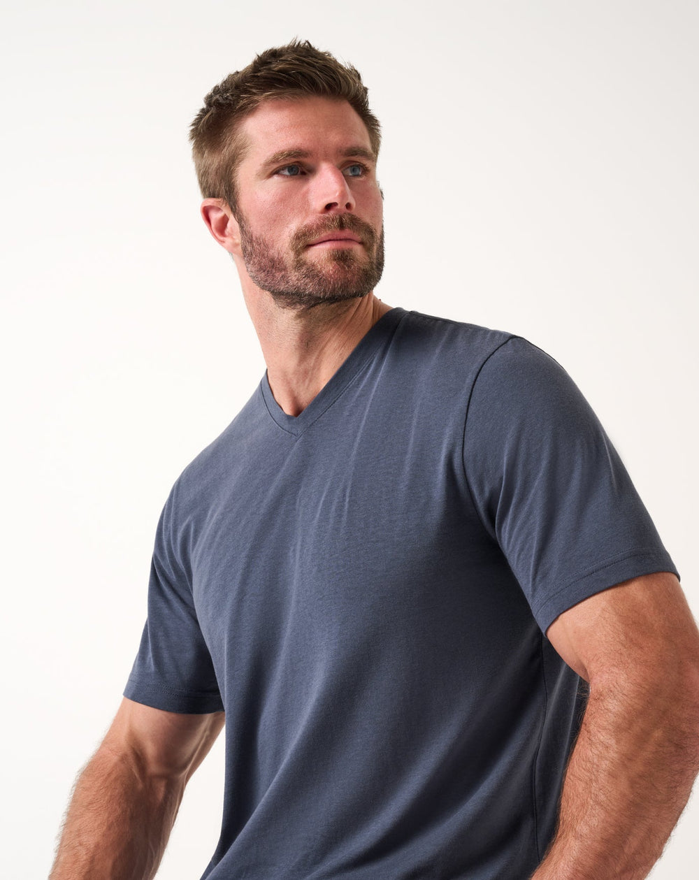 Blue Nights Travis Mathew Cloud V-Neck Tee