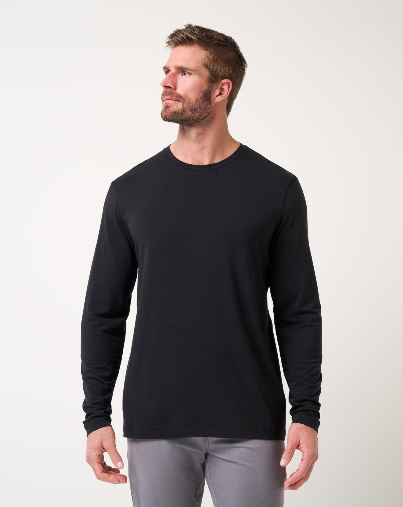 Black Travis Mathew Cloud Crew Long Sleeve Tee