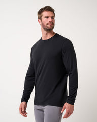 Black Travis Mathew Cloud Crew Long Sleeve Tee