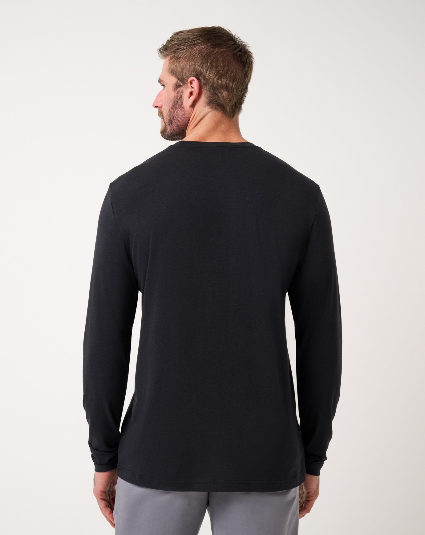 Black Travis Mathew Cloud Crew Long Sleeve Tee
