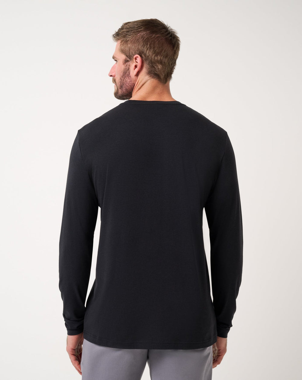 Black Travis Mathew Cloud Crew Long Sleeve Tee