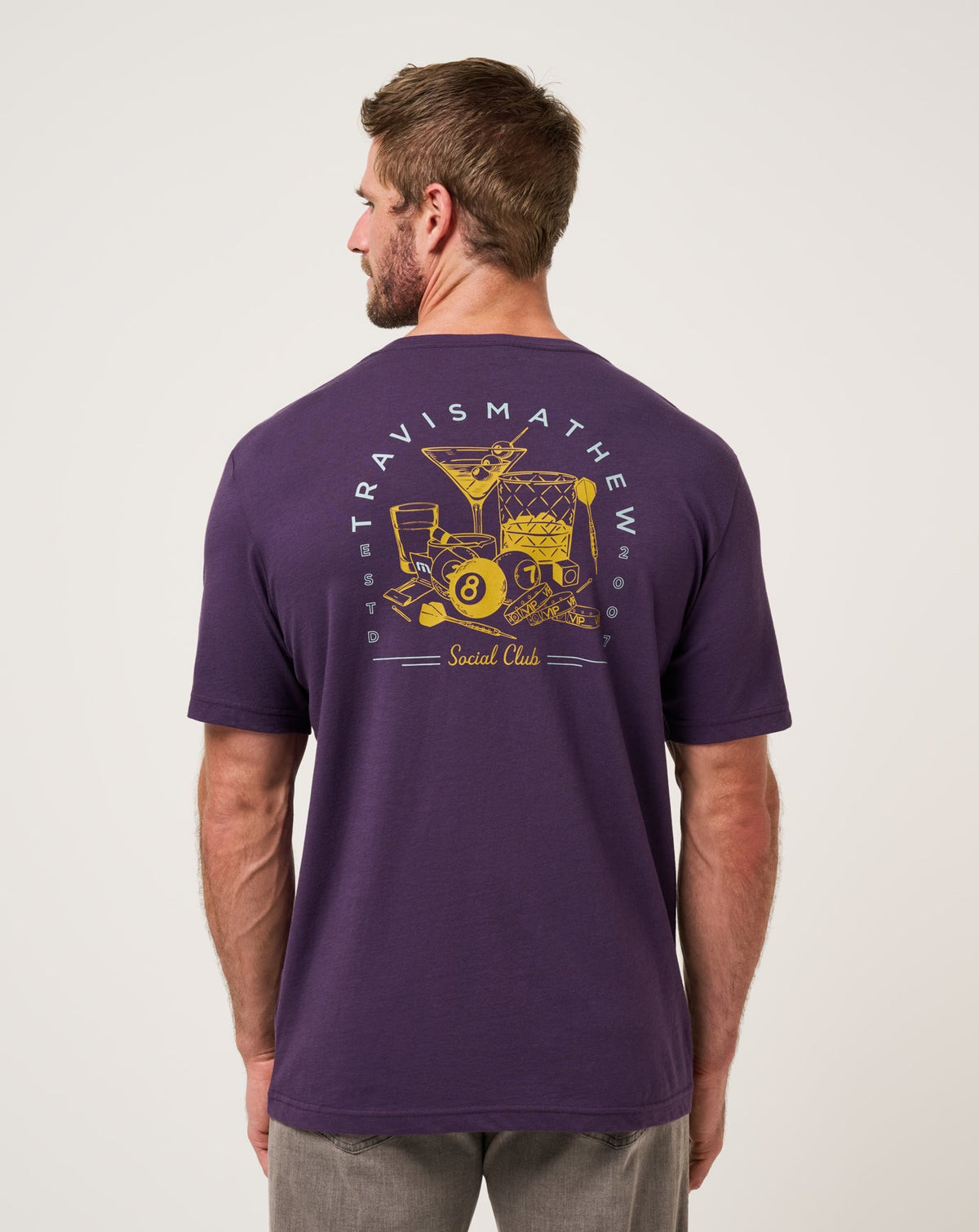 Purple Velvet Travis Mathew Social Hour Tee