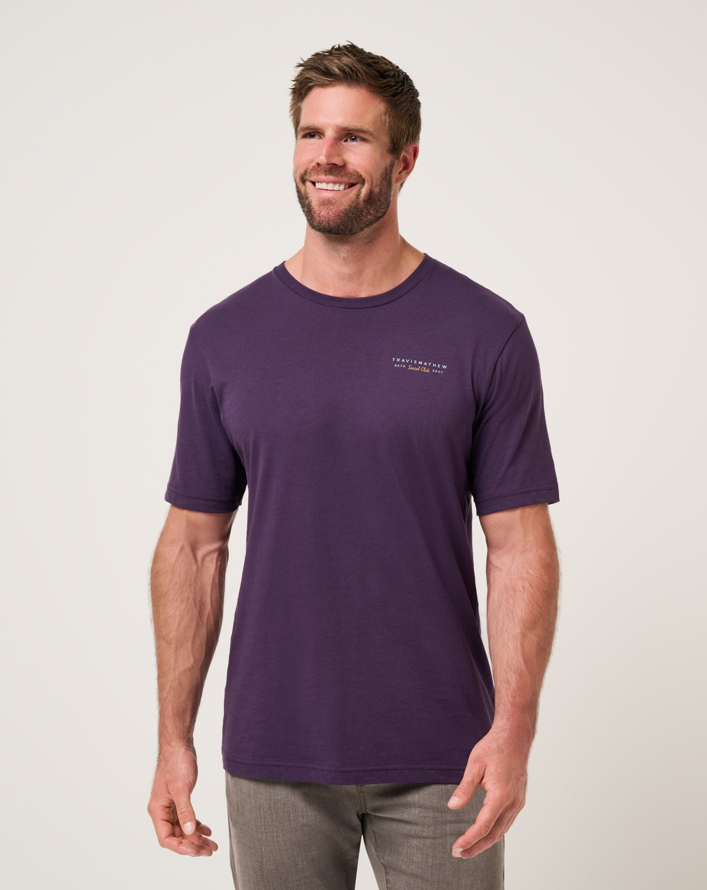 Purple Velvet Travis Mathew Social Hour Tee
