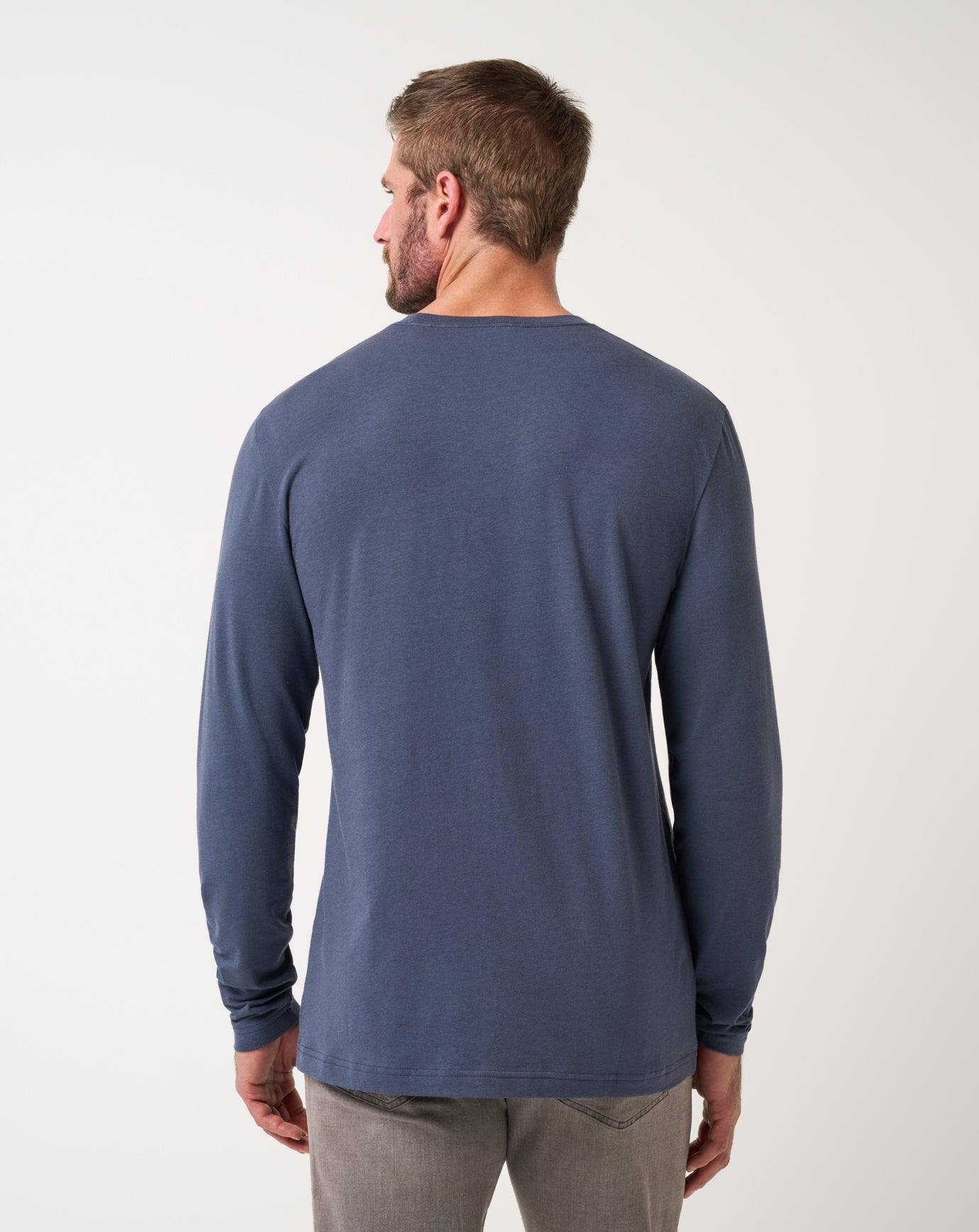Blue Nights Travis Mathew Cloud Crew Long Sleeve Tee