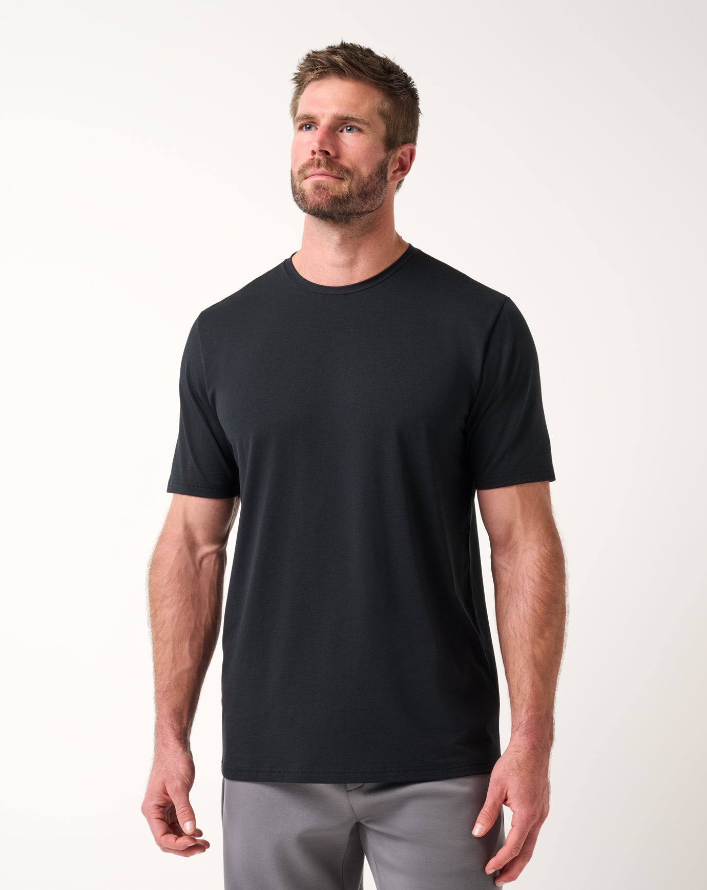 Black Travis Mathew Performance Jersey Tee