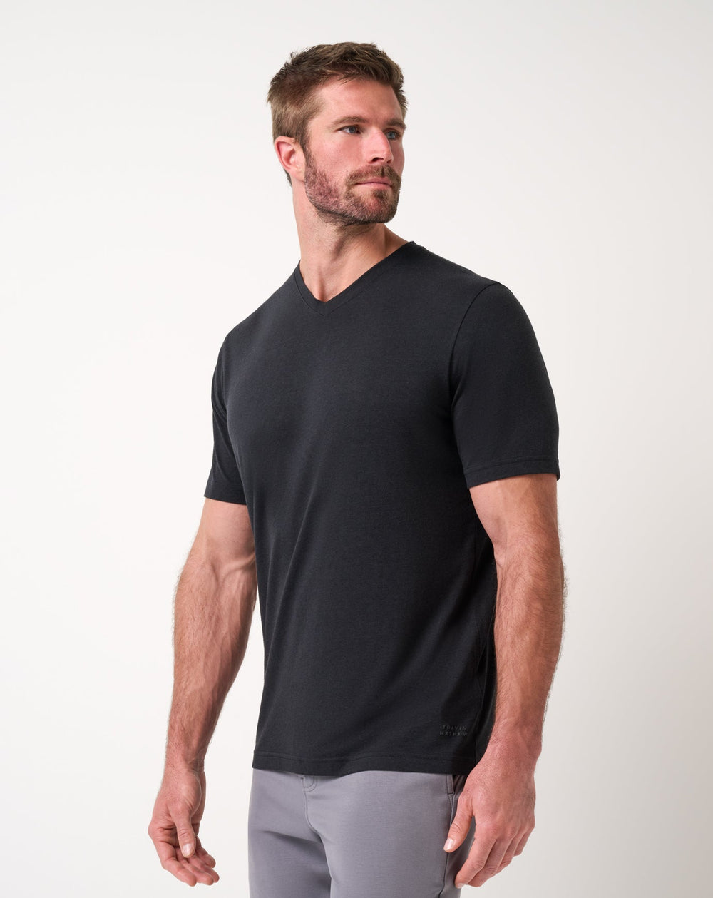 Black Travis Mathew Cloud V-Neck Tee