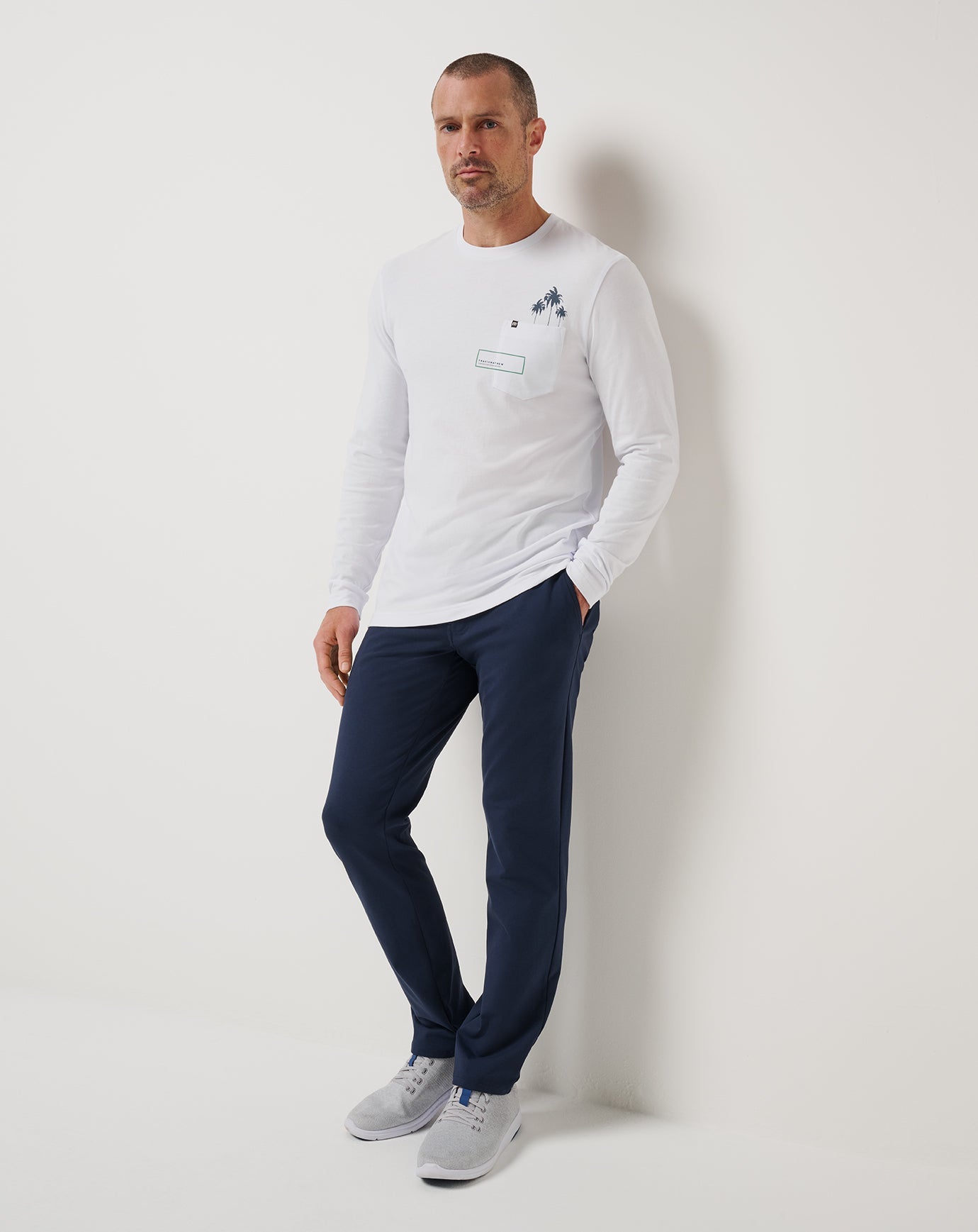 White Travis Mathew Reef Stop Long Sleeve Tee