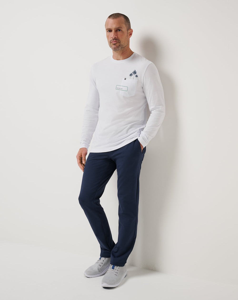 White Travis Mathew Reef Stop Long Sleeve Tee