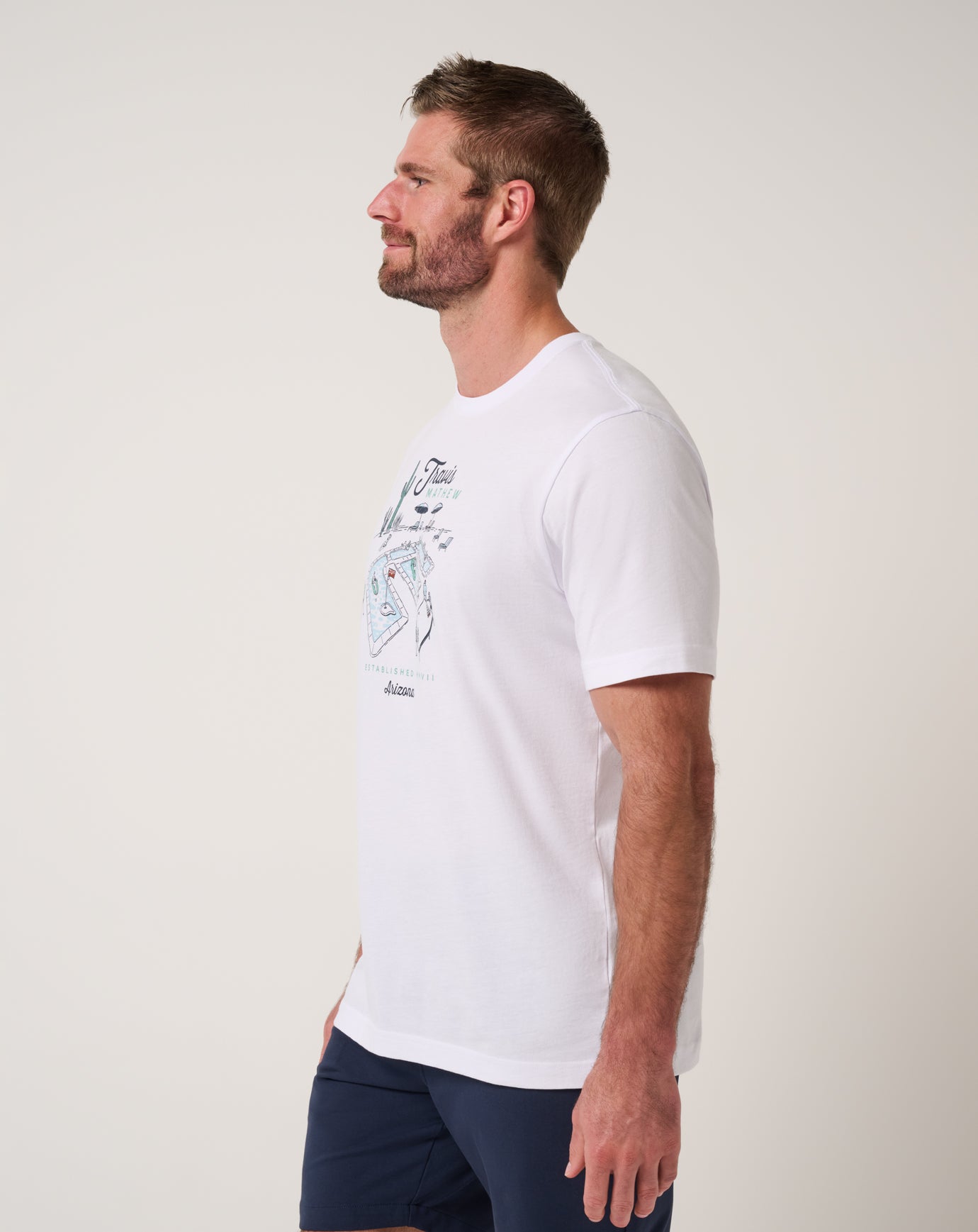 White Travis Mathew Summer Survival Tee