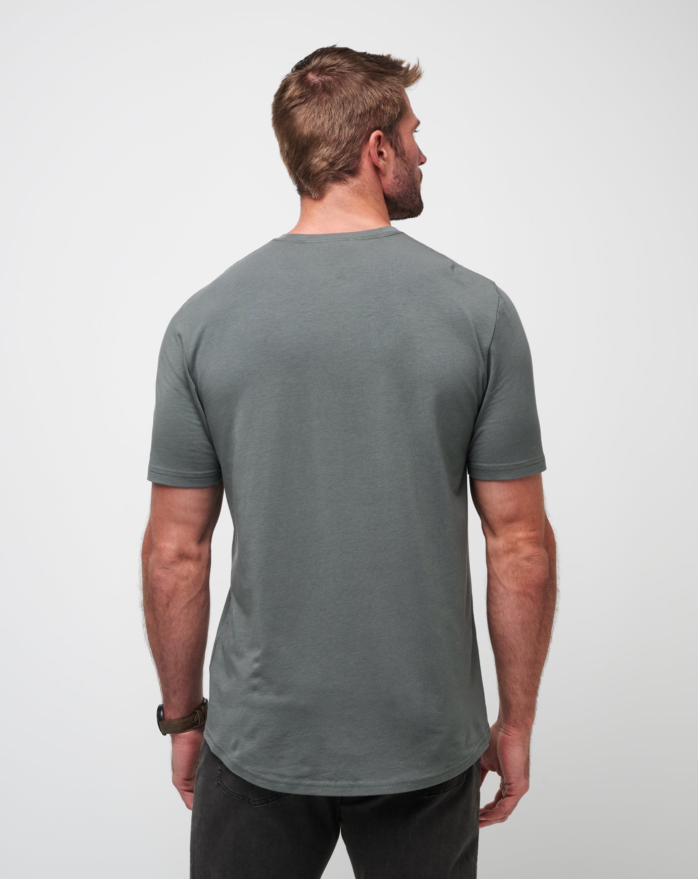 Dark Olive Travis Mathew Cloud Crew Tee