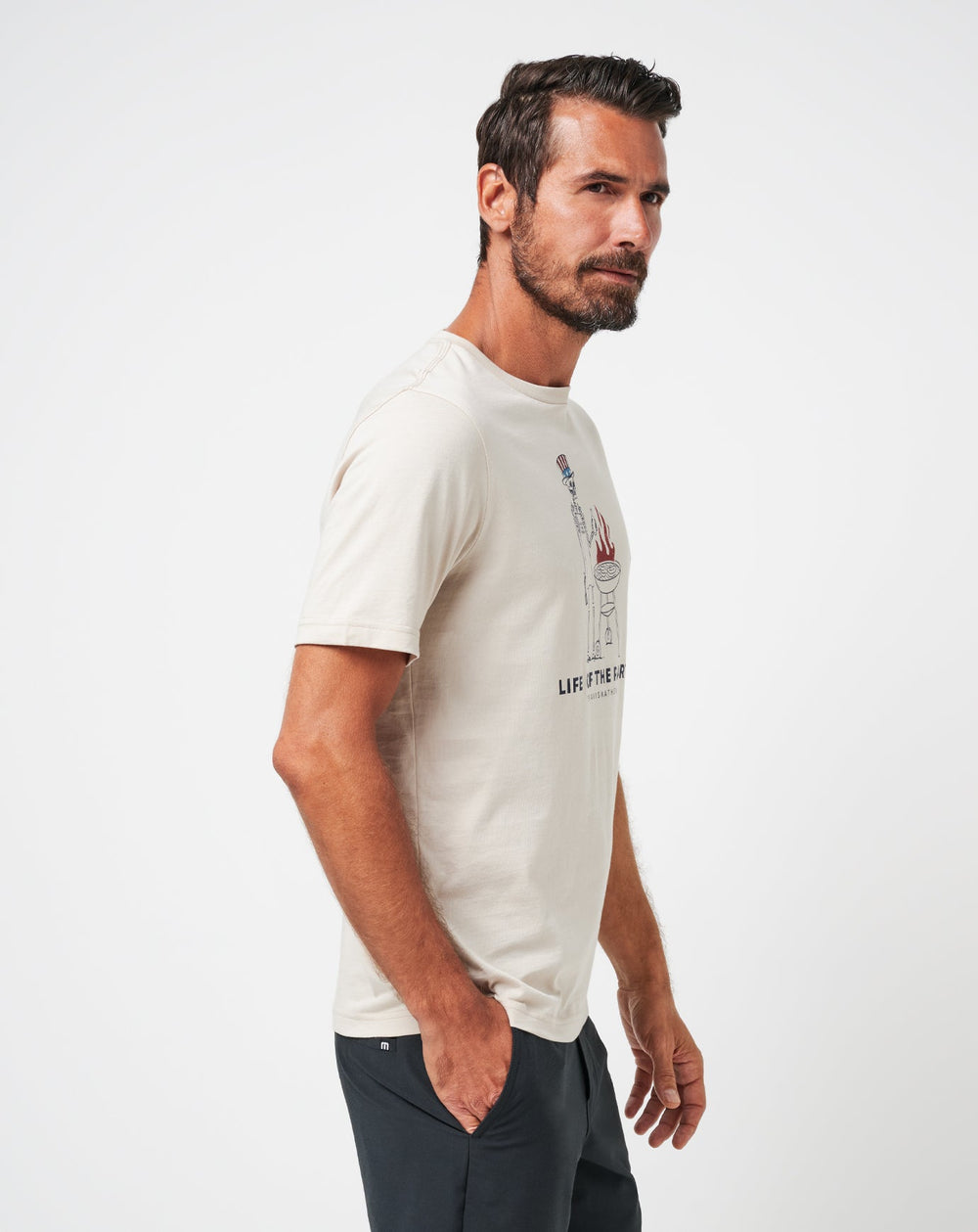 Italian Sand Travis Mathew Grill And Thrill Tee