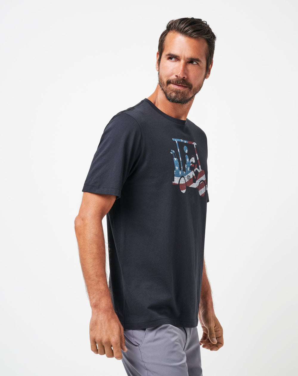 Black Travis Mathew Flag Flyer Tee
