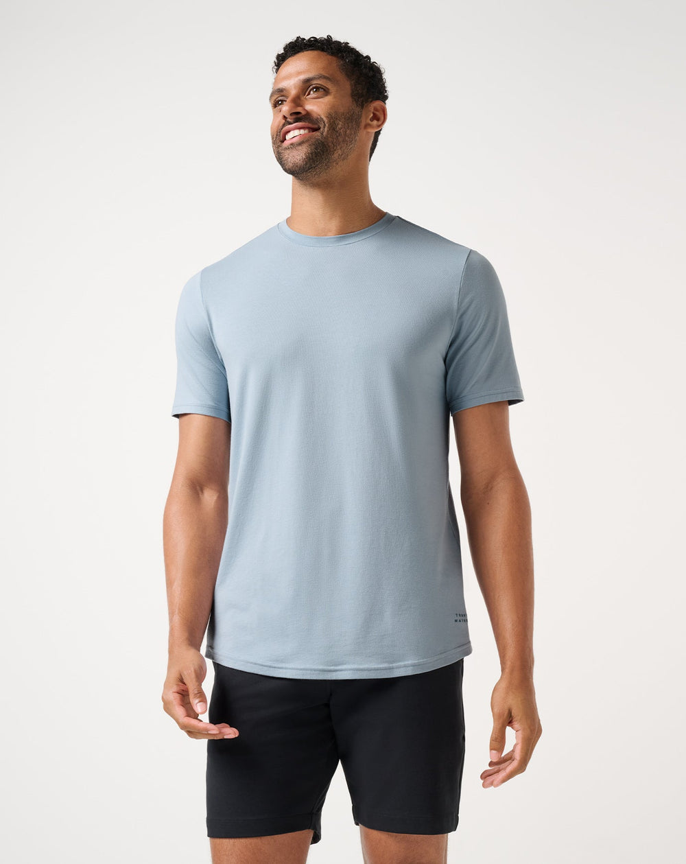 Ash Blue Travis Mathew Cloud Crew Tee
