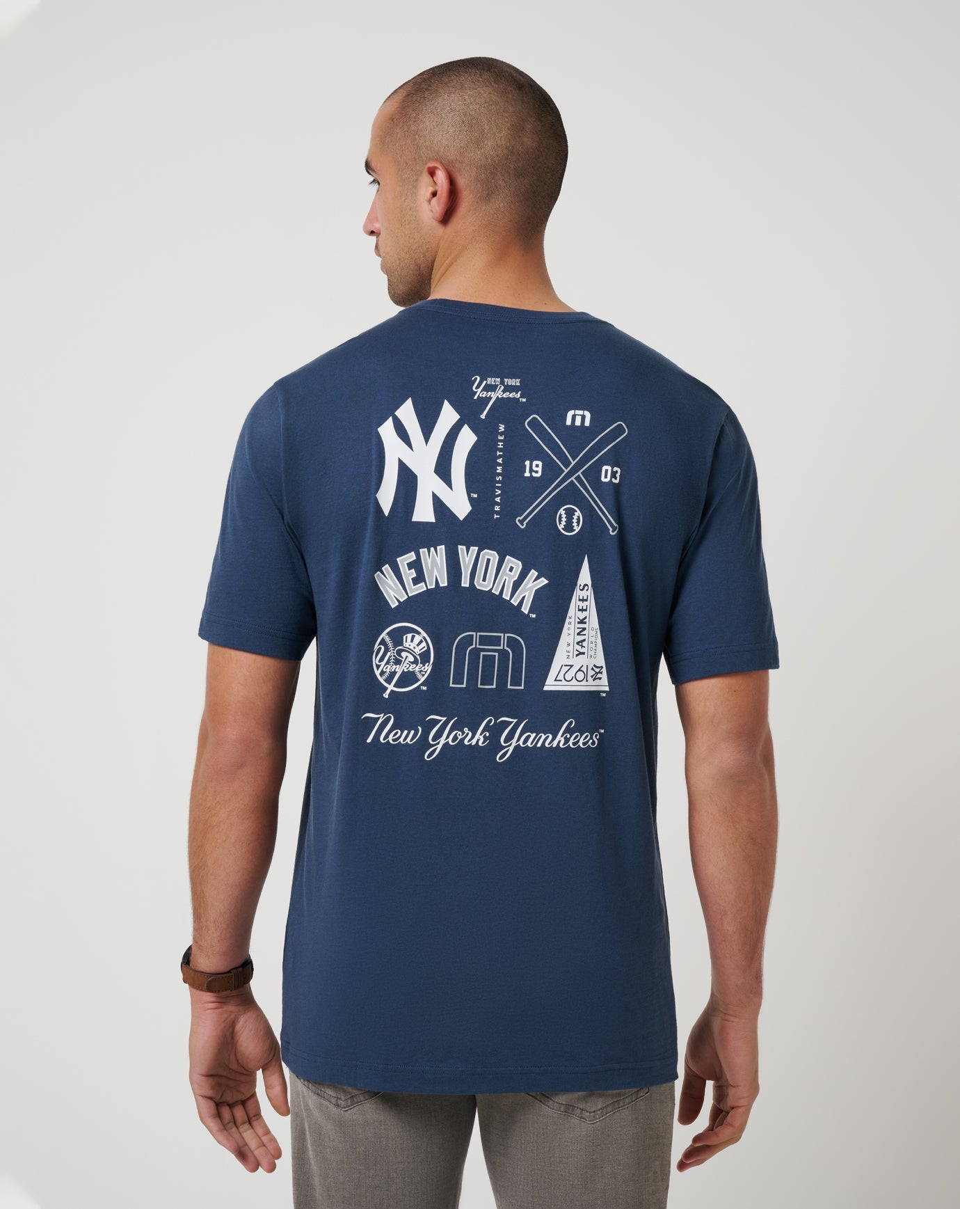 Navy Travis Mathew New York Yankees Friendly Rivalry Tee