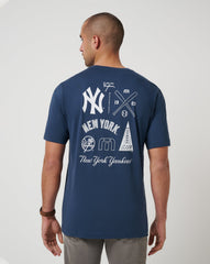 Navy Travis Mathew New York Yankees Friendly Rivalry Tee