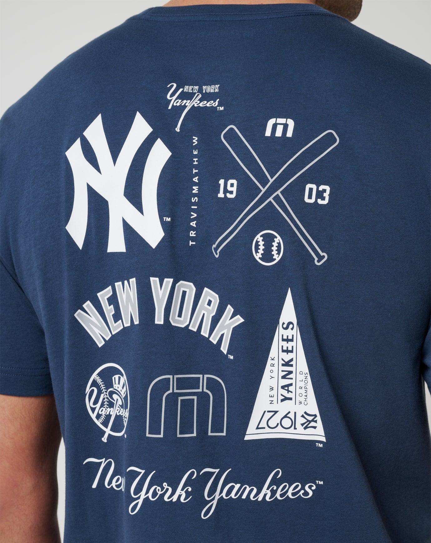 Navy Travis Mathew New York Yankees Friendly Rivalry Tee