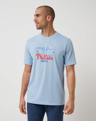Heather Blue Travis Mathew Philadelphia Phillies Strike Two Tee