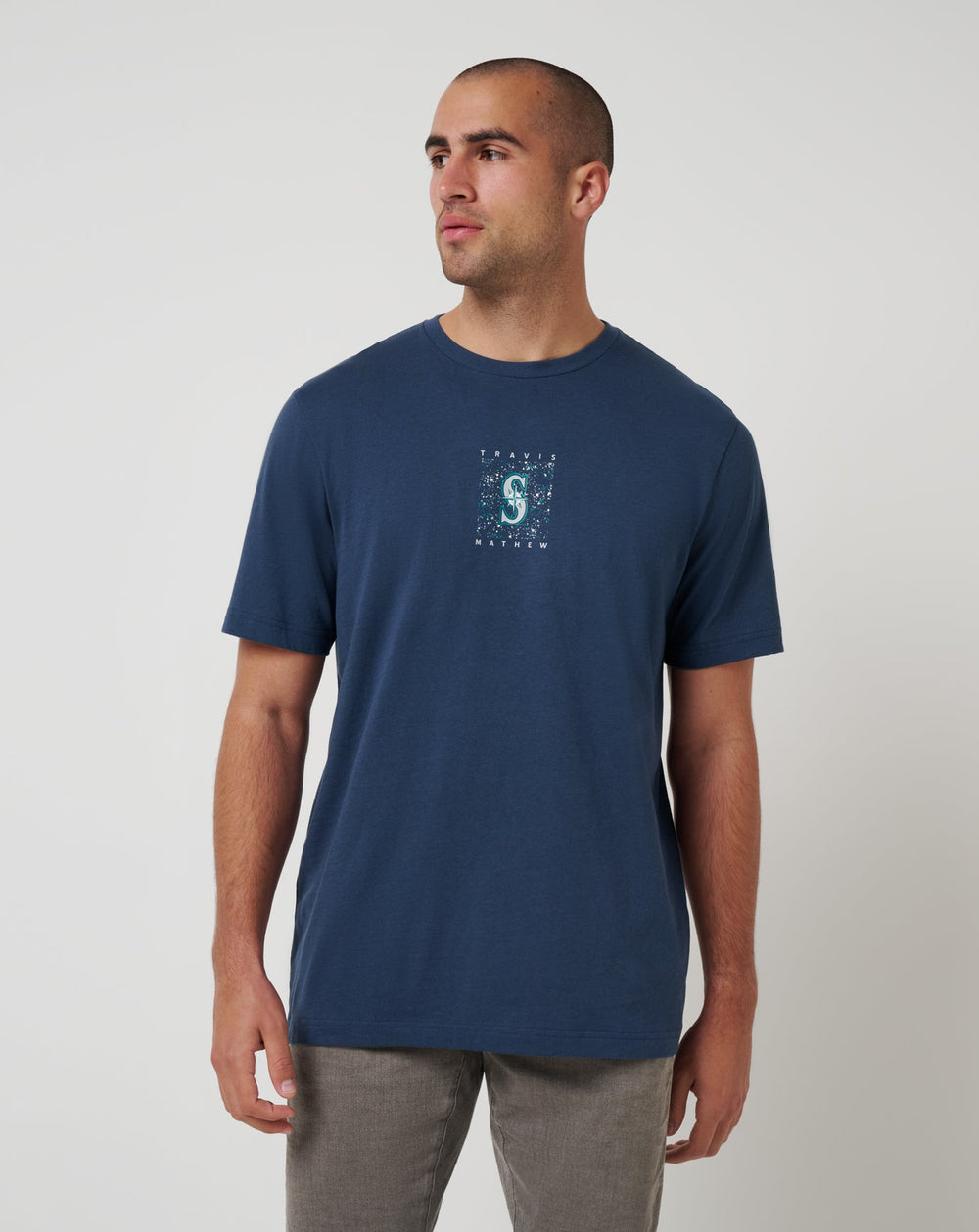 Navy Travis Mathew Seattle Mariners In The Dugout 2.0 Tee