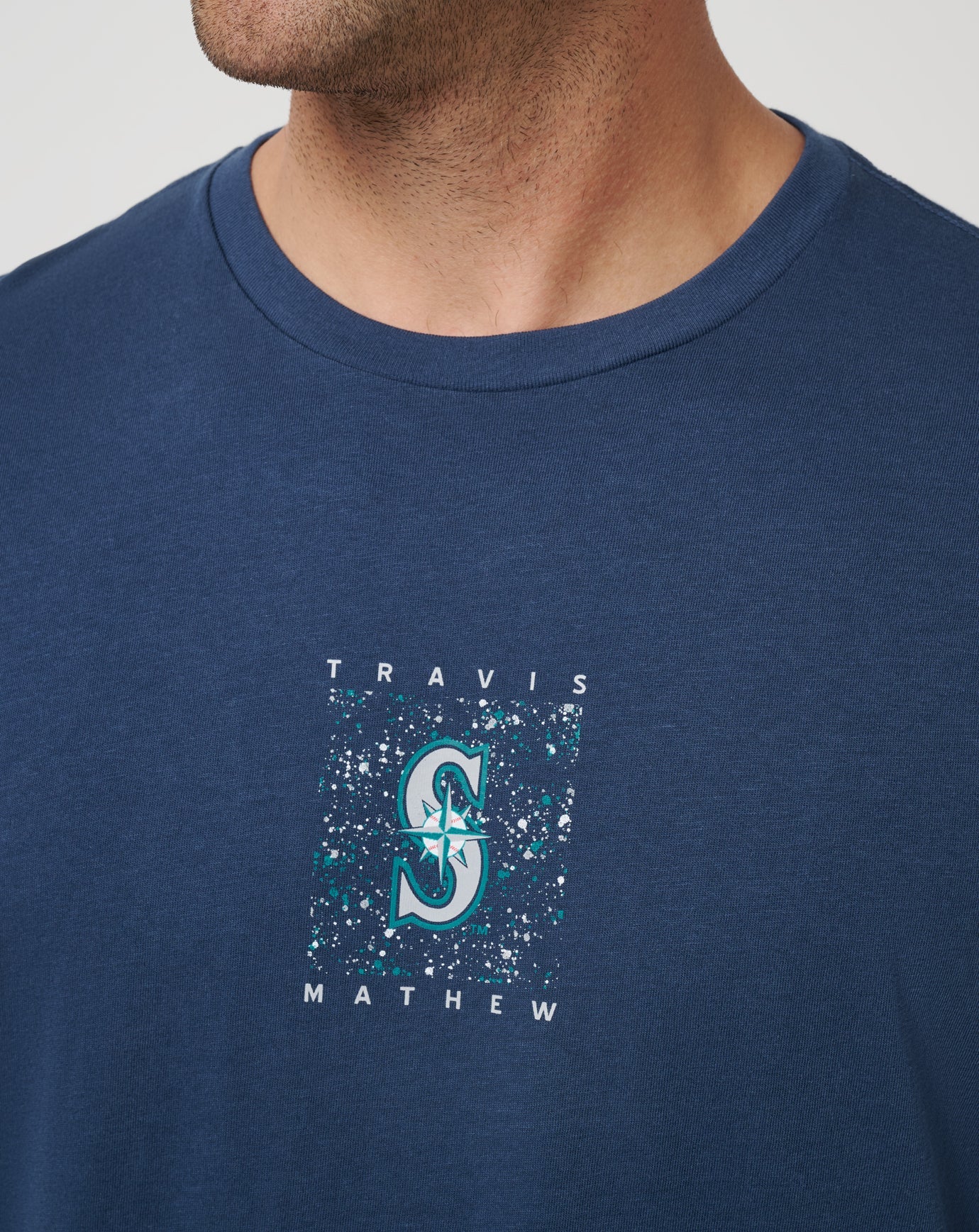 Navy Travis Mathew Seattle Mariners In The Dugout 2.0 Tee