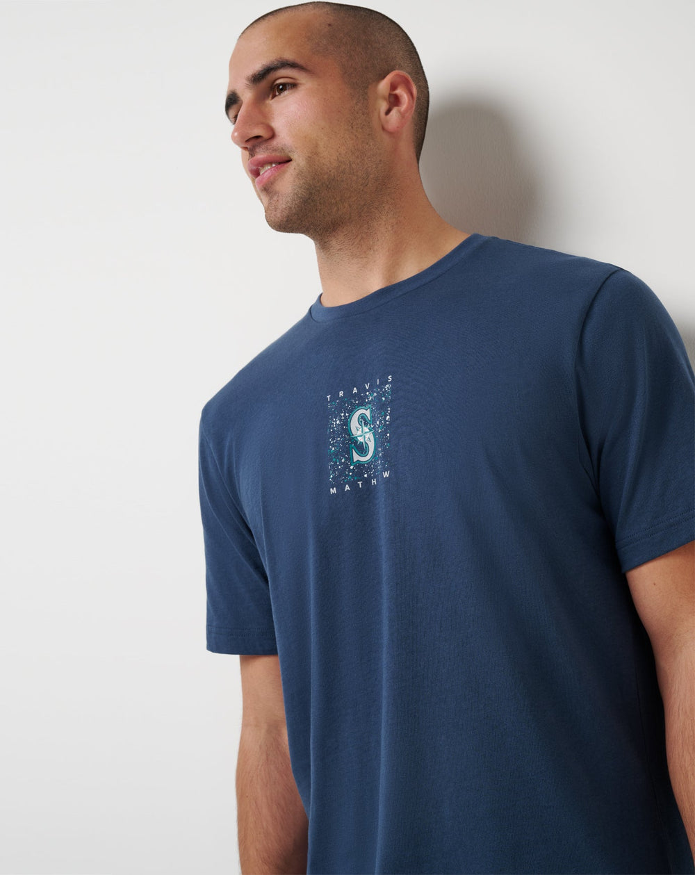 Navy Travis Mathew Seattle Mariners In The Dugout 2.0 Tee