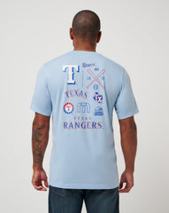 Heather Blue Travis Mathew Texas Rangers Friendly Rivalry Tee