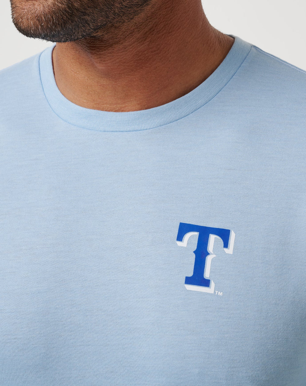 Heather Blue Travis Mathew Texas Rangers Friendly Rivalry Tee