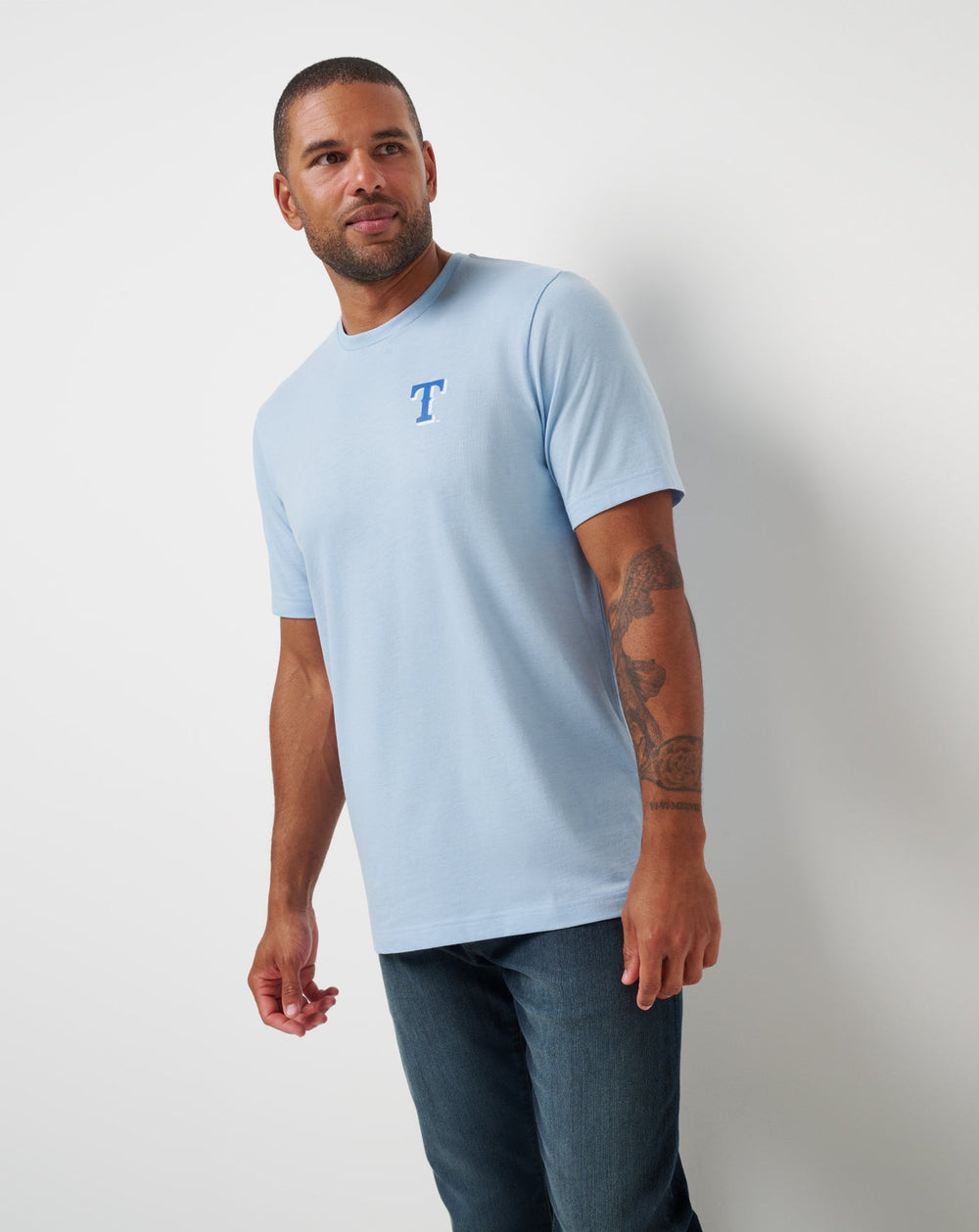 Heather Blue Travis Mathew Texas Rangers Friendly Rivalry Tee