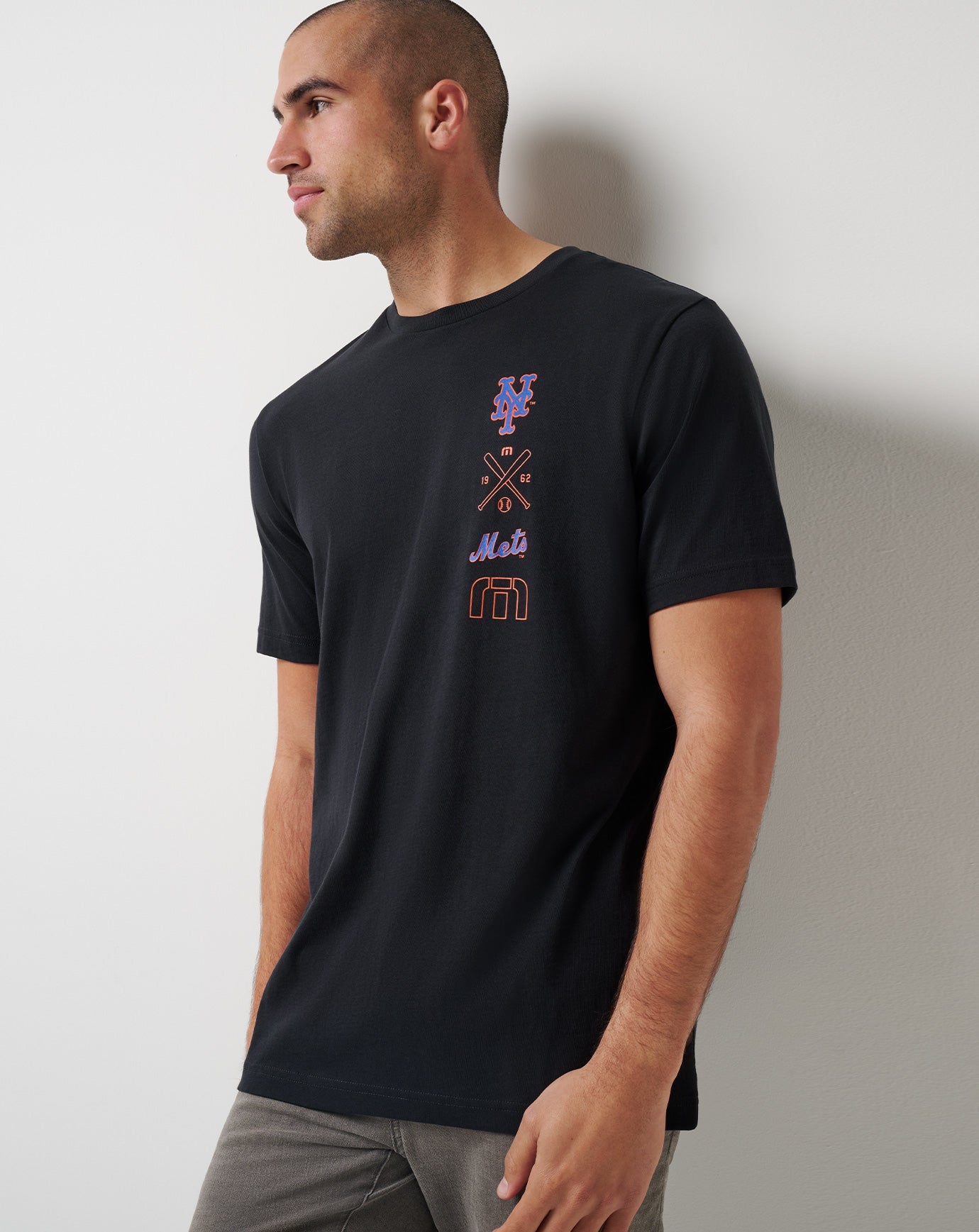 Black Travis Mathew New York Mets Sunset Slam 2.0 Tee