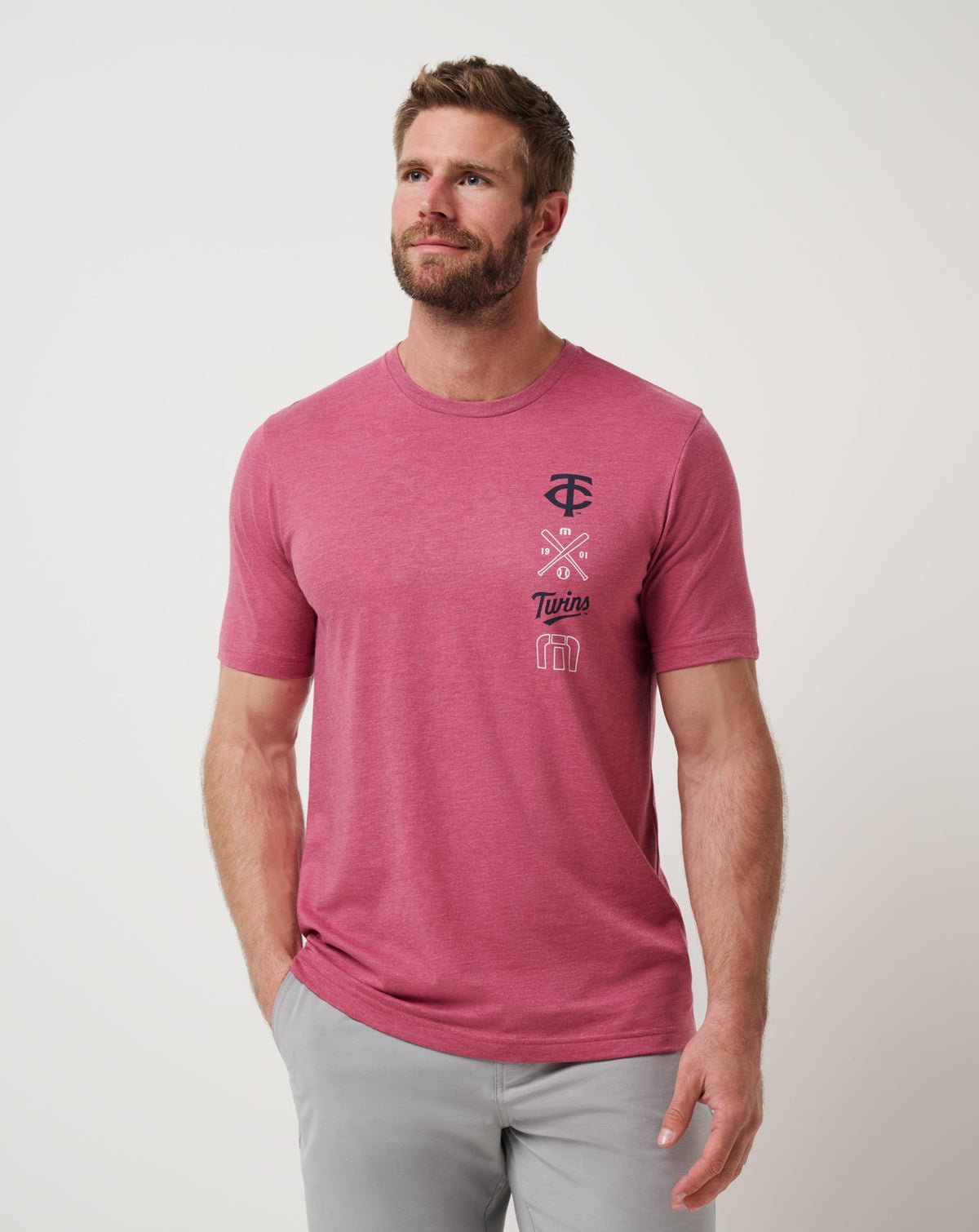 Heather Red Travis Mathew Minnesota Twins Sunset Slam 2.0 Tee