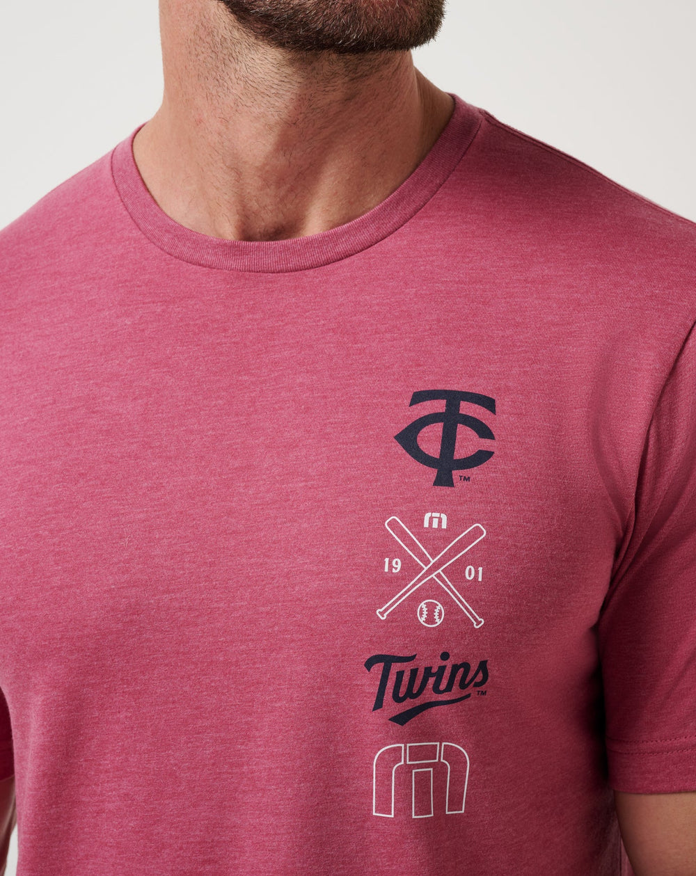 Heather Red Travis Mathew Minnesota Twins Sunset Slam 2.0 Tee
